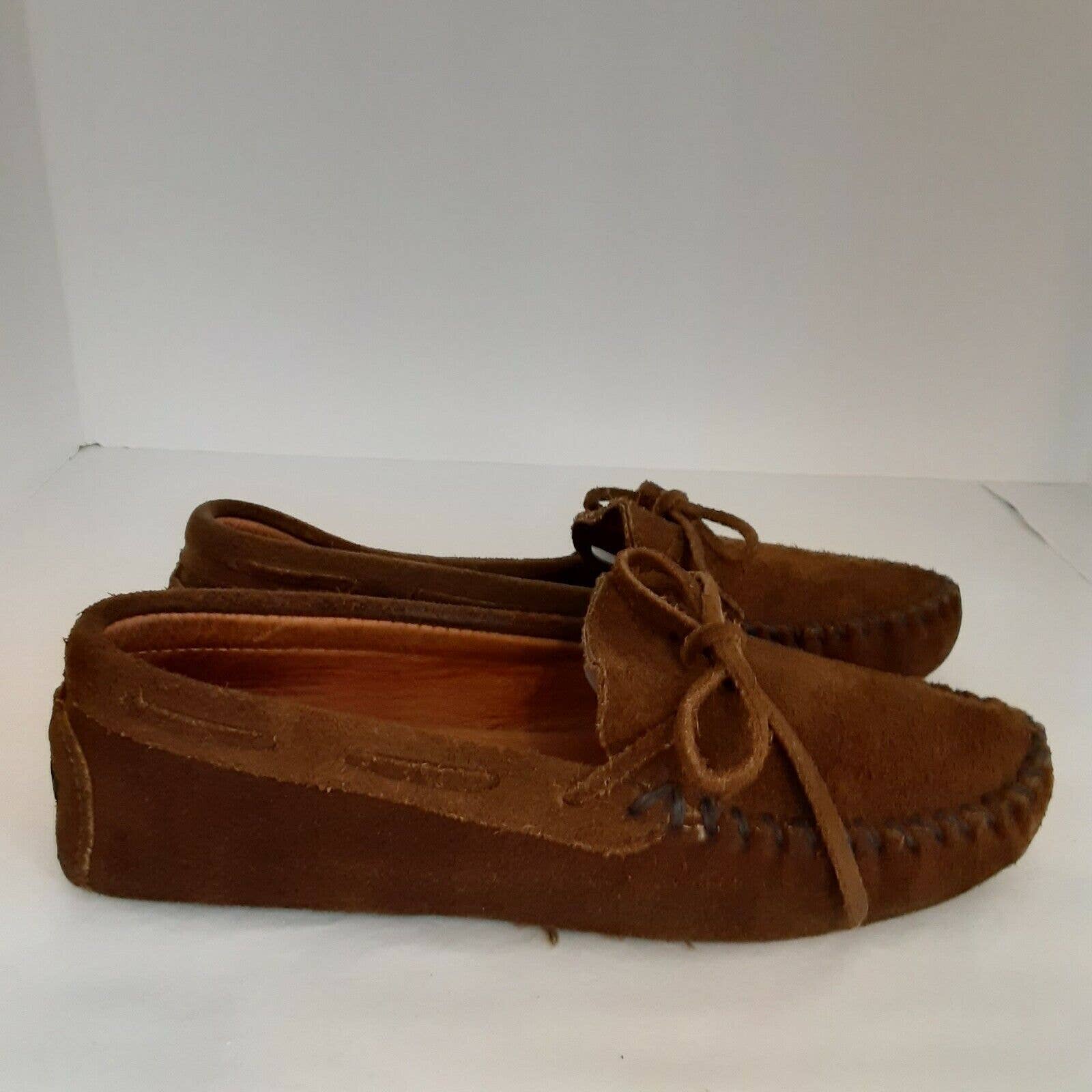 Minnetonka Oiled Suede Moccasin Classic Driver Sz 8 Comfort Flexibility